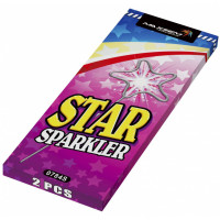 Бенгальские огни в форме ЗВЕЗДА STAR 0784S - длина 17 см. - время работы 35 секунд - в упаковке 2 штуки